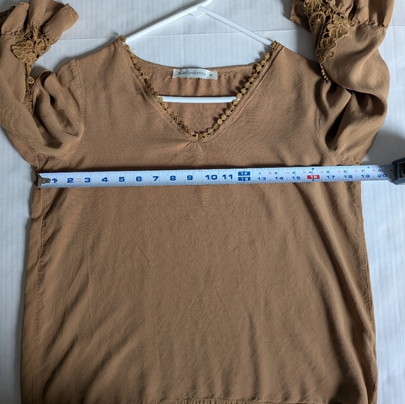 Rustty Dustty Brown Crochet Top - Picture 6 of 12